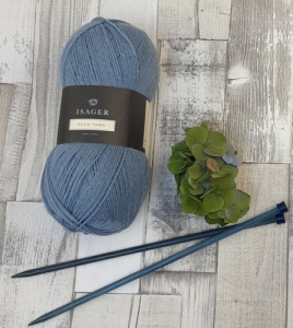 Isager Luxury Sock Yarn 100g - Sky Blue